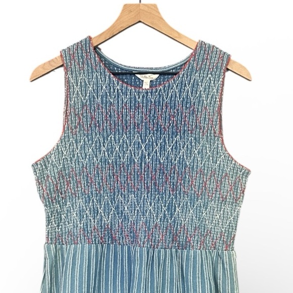 Matilda Jane Enchanted Garden Roxie Striped Tank Top Blue Women's Medium NWT - Picture 5 of 11